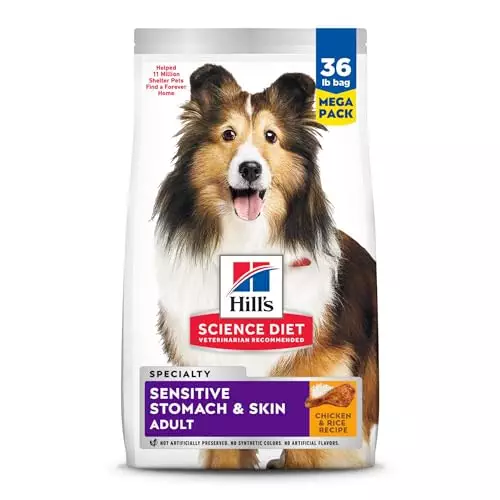 Hill’s Science Diet Adult Sensitive Stomach & Skin Chicken Recipe Dry Dog Food, 36 lb Bag