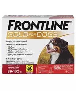 FRONTLINE Gold Flea & Tick Treatment for X-Large Dogs Up to 89 to 132 lbs., Pack of 6