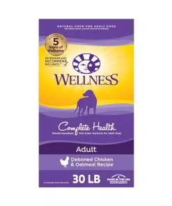 Wellness Complete Health Chicken & Oatmeal Natural Dry Dog Food, 30-Pound Bag (Packaging may vary)