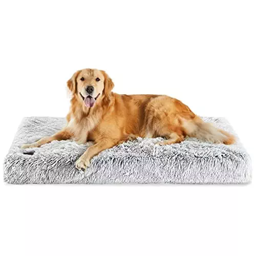 Western Home Large Dog Beds for Large Dogs, Waterproof Orthopedic Dog Bed – Egg Crate Foam Dog Bed with Removable Washable Cover, Dog Crate Bed with Non-Slip Bottom for Dog Crate