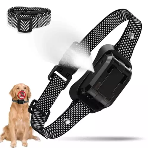 Citronella Bark Collar for Dogs, Safe & Humane Citronella Dog Bark Collars, IP67 Waterproof Suitable for Small, Medium, & Large Dogs Citronella Dog Collar [No Spray Refill]