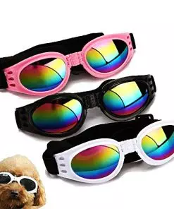 3Pcs Stylish Pet Glasses Cool Dog Sunglasses Dog Doggles Waterproof Windproof Eyewear UV Protection Sunglass for Big Dog