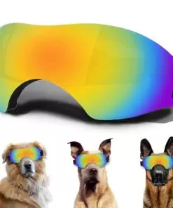 Large Dog Sunglasses, Dog Goggles with Adjustable Strap UV Protection Winproof Dog Puppy Sunglasses, Suitable for Large Dog Pet Glasses, Dogs Eyes Protection