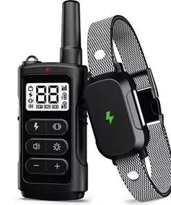 Dog Shock Collar Dog Training Collar with 3300Ft Remote Range 4 Training Modes for Larde Medium Small Dogs with Shock Beep Vibration Waterproof Electric Collar