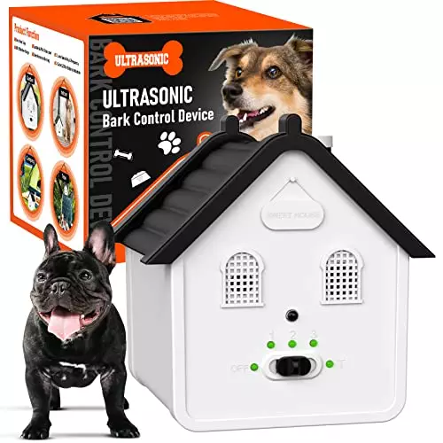 Anti Barking Device, 2 in 1 Dog Bark Deterrent Devices Up to 50 Ft Range Dog Training & Behavior Aids, Bark Box Dog Barking Control Devices Safe for Humans & Dogs