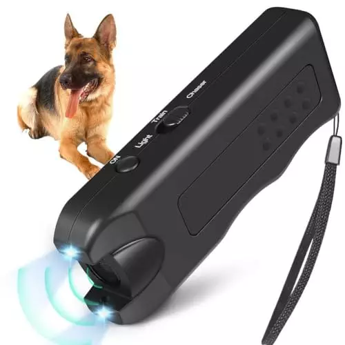 Generic Ultrasonic Dog Repeller,2024 New Dog Bark Deterrent Devices,Black Anti Barking Devices for Dog Chaser Bark Box Sonic Barking Deterrent Devices for Indoor Outdoor Use