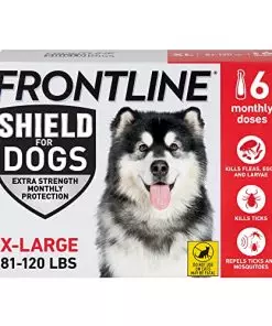 FRONTLINE Shield Flea & Tick Treatment for X-Large Dogs 81-120 lbs., Count of 6