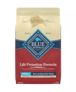 Blue Buffalo Life Protection Formula Natural Adult Dry Dog Food, Beef and Brown Rice 15-lb