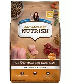 Rachael Ray Nutrish Dry Dog Food, Turkey, Brown Rice & Venison Recipe for Weight Management, 26 Pounds