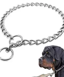 Freezx Dog Choke Collar Slip P Chain,Heavy Chain Dog Metal Training Choke Collars, Adjustable Weather Proof Alloy Steel Necklace for Small Medium Large Dogs