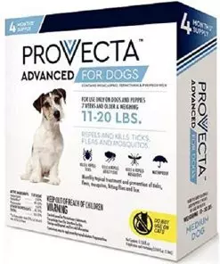 Provecta 4 Doses Advanced for Dogs, Medium/11-20 lb