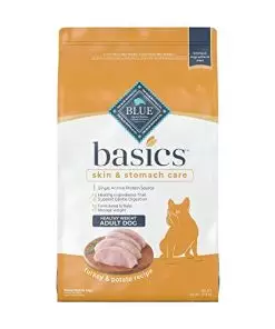 Blue Buffalo Basics Skin & Stomach Care, Natural Adult Healthy Weight Dry Dog Food, Turkey & Potato 24-lb