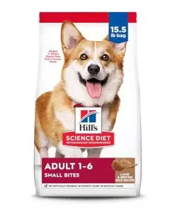 Hill’s Science Diet Adult 1-6, Adult 1-6 Premium Nutrition, Small Kibble, Dry Dog Food, Lamb & Brown Rice, 15.5 lb Bag