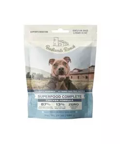 BADLANDS RANCH by Katherine Heigl- Superfood Complete, Air-Dried Adult Dog Food – High Protein, Zero Fillers, Superfood Nutrition (24 oz., Premium Chicken)