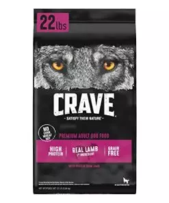 CRAVE Grain Free High Protein Adult Dry Dog Food with Lamb, 22 lb. Bag