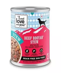 I AND LOVE AND YOU” Naked Essentials Wet Dog Food – Grain Free and Canned, Beef, 13-Ounce