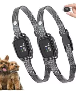 RICIVI Dog Bark Collar for Small Dogs 2 Pack, No Shock Anti-Bark Collars with 7 Sensitivities, 3 Adjustable Modes Beep & Vibration, IP67 Waterproof – Effective & Humane, Black