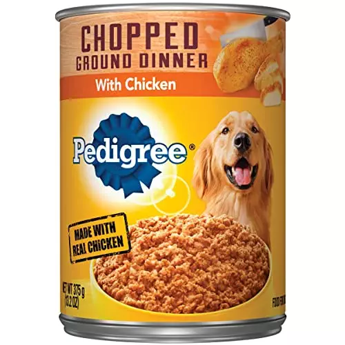 Pedigree With Chopped Chicken Food For Dogs, 13.2 Oz.