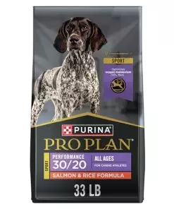 Purina Pro Plan High Protein Dog Food, Sport 30/20 Salmon And Rice Dog Food Dry Formula – 33 lb. Bag