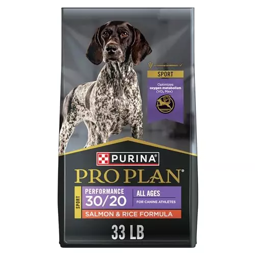 Purina Pro Plan High Protein Dog Food, Sport 30/20 Salmon And Rice Dog Food Dry Formula – 33 lb. Bag