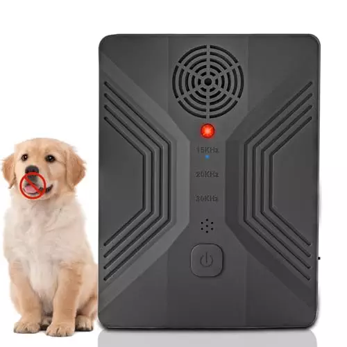 Wagg Anti Barking Device, Dog Deterrent Devices Ultrasonic Control with 4 Modes, Stop Up to 50 Ft Range, Bark Devices,Bark Box for Dogs,Barking Silencer (Pure Black)