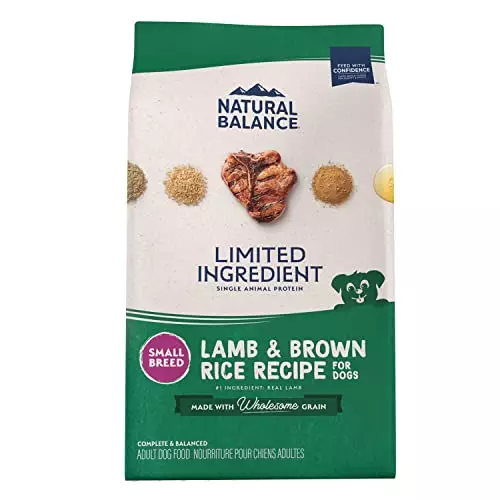 Natural Balance Limited Ingredient Small-Breed Adult Dry Dog Food with Healthy Grains, Lamb & Brown Rice Recipe, 4 Pound (Pack of 1)