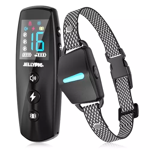 Dog Collar with Remote – 2600FT Dog Training Collar for Large Medium Small Dogs (8-120lbs) – IPX7 Waterproof, Rechargeable E Collar with Beep, Vibration, and Light Modes