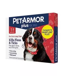 PetArmor Plus Flea and Tick Prevention for Dogs, Dog Flea and Tick Treatment, 1 Dose, Waterproof Topical, Fast Acting, X-Large Dogs (89-132 lbs)