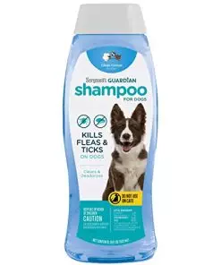 Sergeant’s Guardian Flea & Tick Dog Shampoo, Clean Cotton Scent, 18 oz.