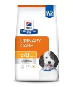 Hill’s Prescription Diet c/d Multicare Urinary Care Chicken Flavor Dry Dog Food, Veterinary Diet, 8.5 lb. Bag