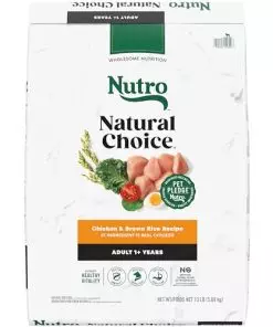 Nutro Natural Choice Adult Dry Dog Food, Chicken and Brown Rice Recipe 13 lbs.