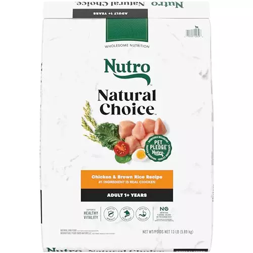 Nutro Natural Choice Adult Dry Dog Food, Chicken and Brown Rice Recipe 13 lbs.