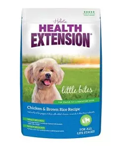 Health Extension Little Bites Chicken & Brown Rice Dry Dog Food (4 lb / 1.8 Kg) – Natural with Probiotics and Superfoods for Teacup, Toy & Small Breeds