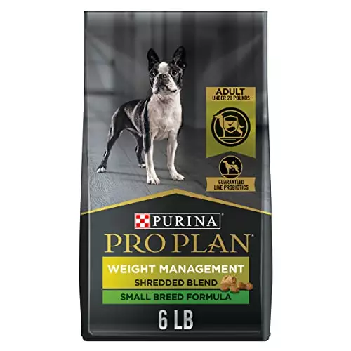 Purina Pro Plan Small Breed Weight Management Dry Dog Food, Shredded Blend Chicken and Rice Formula – 6 lb. Bag