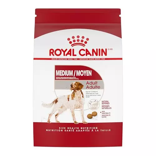 Royal Canin Medium Breed Adult Dry Dog Food, 17 lb bag