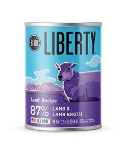 BIXBI Liberty Grain-Free Canned Wet Dog Food, Lamb Recipe, 12.5 oz. Cans (Pack of 12)