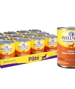 Wellness Complete Health Natural Wet Canned Dog Food Turkey & Sweet Potato, 12.5 Oz (Pack of 12)