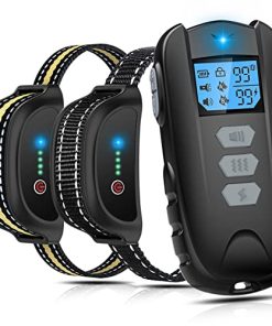 Asrcs Dog Training Collar for 2 Dogs, Dog Shock Collar with Remote for Large Medium Small Dogs (15-150lbs), Rechargeable E-Collar Waterproof Collars with 3 Training Modes, Beep Vibration and Shock