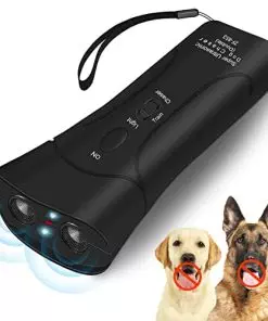 AUBNICO Anti Barking Device, Ultrasonic Dog Bark Deterrent with LED Lights, Dual Sensor Dog Barking Control Devices Dog Barking Deterrent Dog Training Safe All Dogs