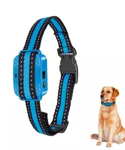 Dog Bark Collar 0-9 Gear Vibration Electrostatic Pulse Intensity Adjustment&7 Gear Sensitive Adjustment Rechargeable/Waterproof/Reflective Dogs by Only Warm