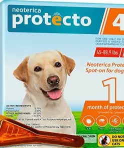 Flea and Tick Prevention for Dogs & Puppies – Flea Medicine & Home Pest Control – Topical Treatment & Mosquito Repellent for Dogs – Small, Medium and Extra Large Drops in Pack (1 Dose), 46-89 lbs