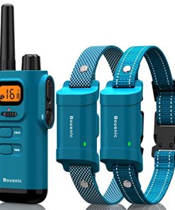Bousnic Dog Training Collar with Remote – 4000ft Waterproof Dog Shock Collars 2 Dogs for Large Medium Small Dogs Rechargeable E Collars for Dogs Training with Beep Vibration Humane Shock(1-16) Mode