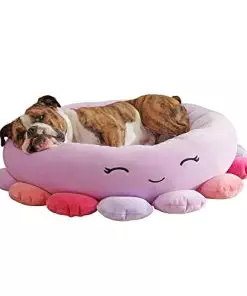 Squishmallows 20-Inch Beula Octopus Pet Bed – Small Ultrasoft Official Squishmallows Plush Pet Bed