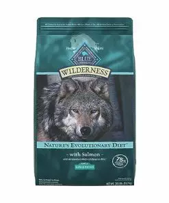 Blue Buffalo Wilderness High Protein Natural Large Breed Adult Dry Dog Food plus Wholesome Grains, Salmon 28 lb bag