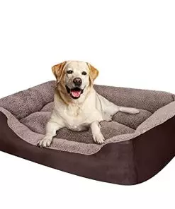 PUPPBUDD Dog Beds for Medium Dogs, Rectangle, Washable, Comfortable and Breathable Pet Sofa Warming Orthopedic For Dog