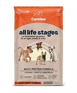 Canidae All Life Stages Premium Dry Dog Food for All Breeds, Multi-Protein Recipe with Chicken, Turkey & Lamb Meals Recipe, 40 lbs, For All Ages & Multi-Dog Homes