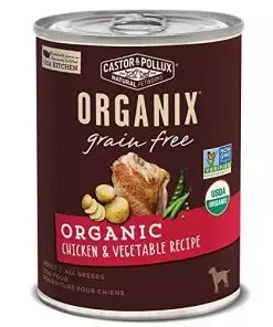 Castor & Pollux Organix Grain Free Organic Chicken & Vegetable Recipe Adult Canned Dog Food,12.7 Oz cans (Pack of 12)