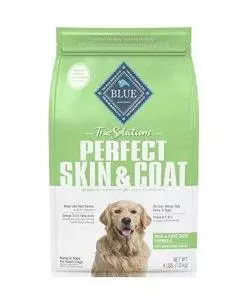 Blue Buffalo True Solutions Perfect Skin & Coat Natural Adult Dry Dog Food, Salmon 4-lb