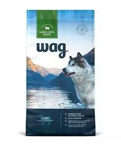 Amazon Brand – Wag Dry Dog Food Lamb & Lentil Recipe, 24 lb. Bag