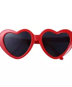 Pet Sunglasses Cute Pet Dog Sunglasses Cat Glasses Heart Sun Flower Glasses for Small Dogs Cat Accessories Photos Props Pets Party Decor(Red)